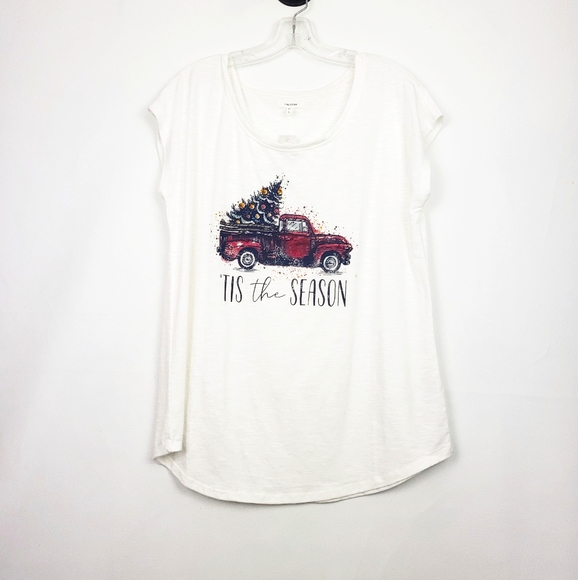 Maurices tee Christmas truck large NWT